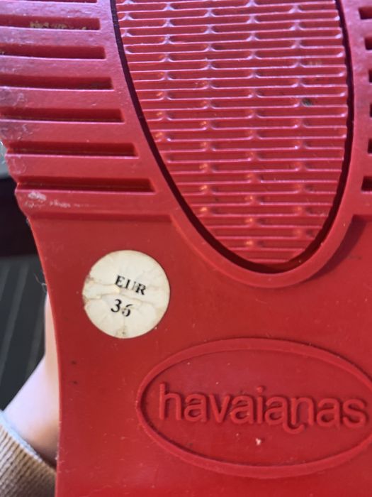 Galochas encarnadas Havaianas