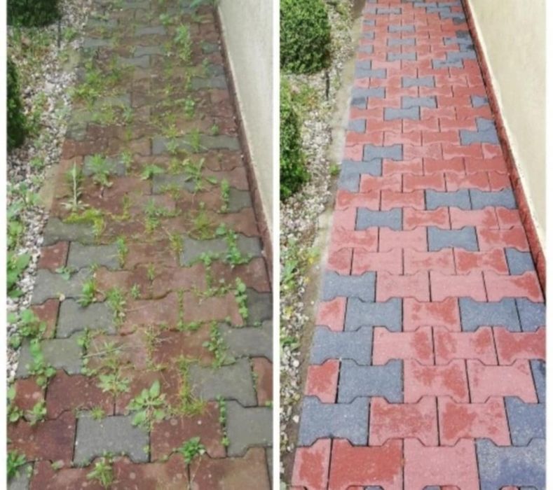 Mycie kostki, elewacji, dachów, płotów