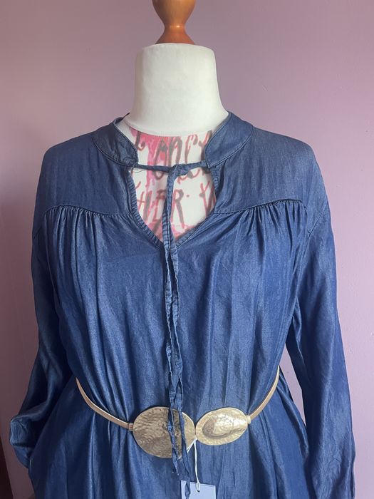 Sukienka ala jeansowa maxi oversize 42/44/46/48