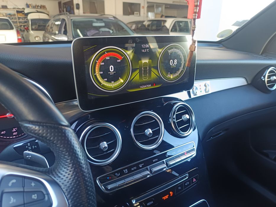 Rádio Android Mercedes C/ GLC