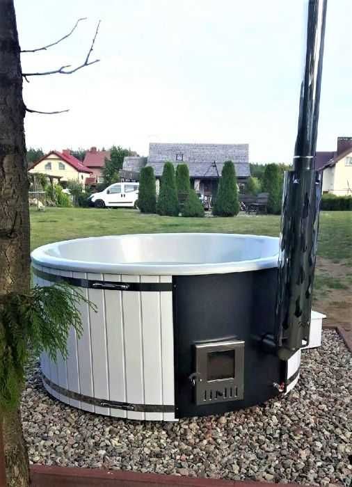 Nowa powystawowa balia ogrodowa z piecem zintegrowanym