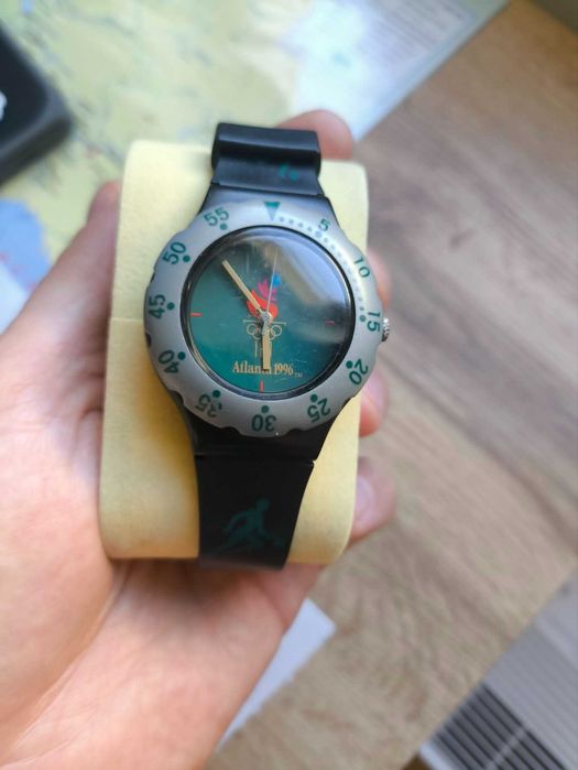Zegarek Wristwatch McDonald's Atlanta 1996 z Igrzysk Olimpijskich. Olympics Analog Watch Vintage