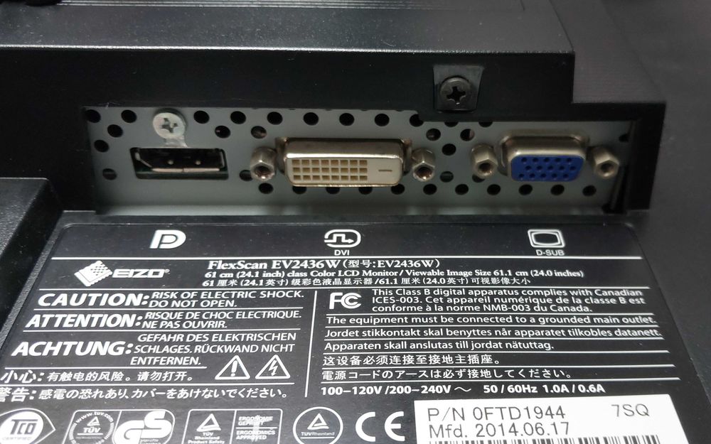 EIZO FlexScan EV2436W [15720 godzin]