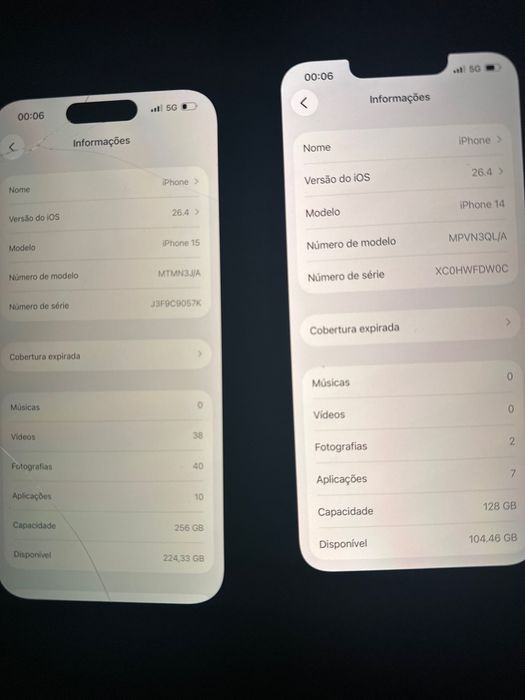 iPhone 14 e iPhone 15