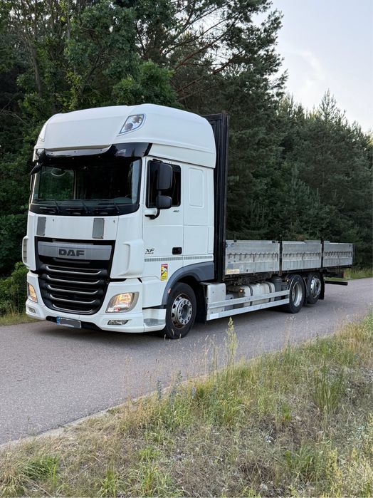 Daf XF 106 460 automat platforma burtowa bdf jumbo laweta 6x2 tandem dolny zaczep