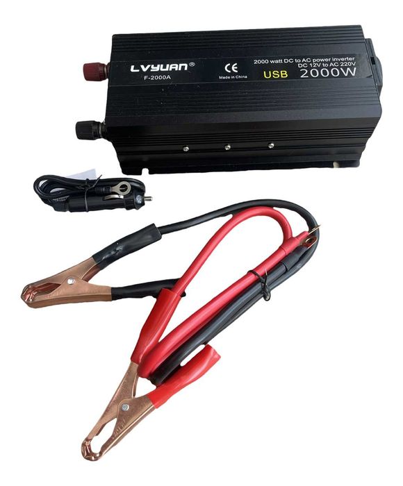 Інвертор з розеткою та USB Lvyuan F-2000A 2000 W 12-220 V