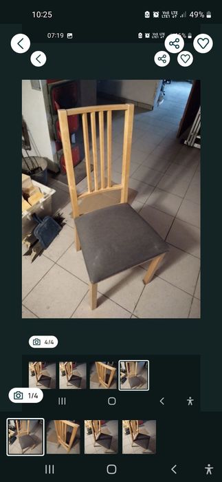 Krzesło drewniane