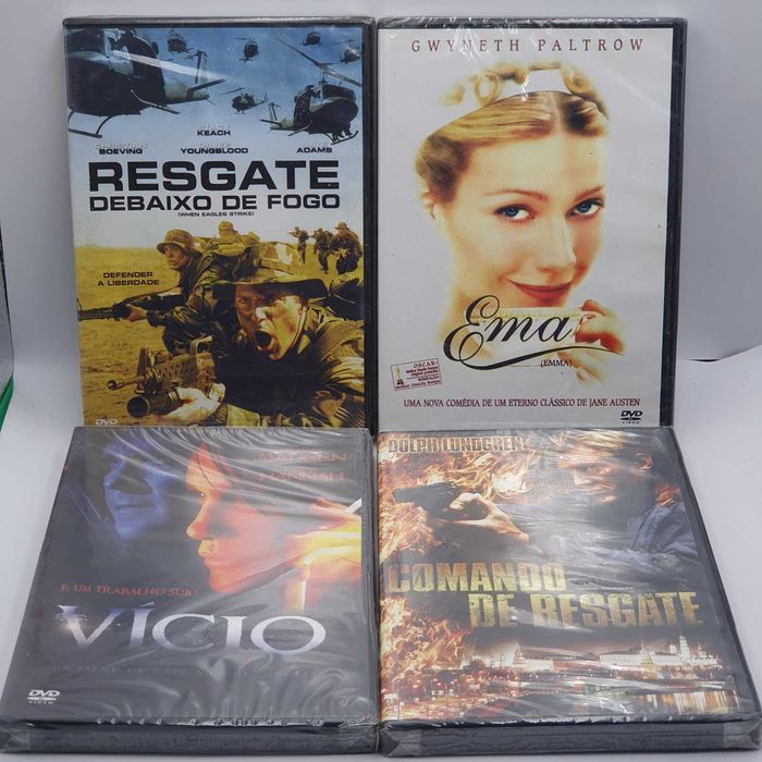 Lote 4/3 - Pack de 18 Filmes Novos e Selados em DVD - Ref. VI
