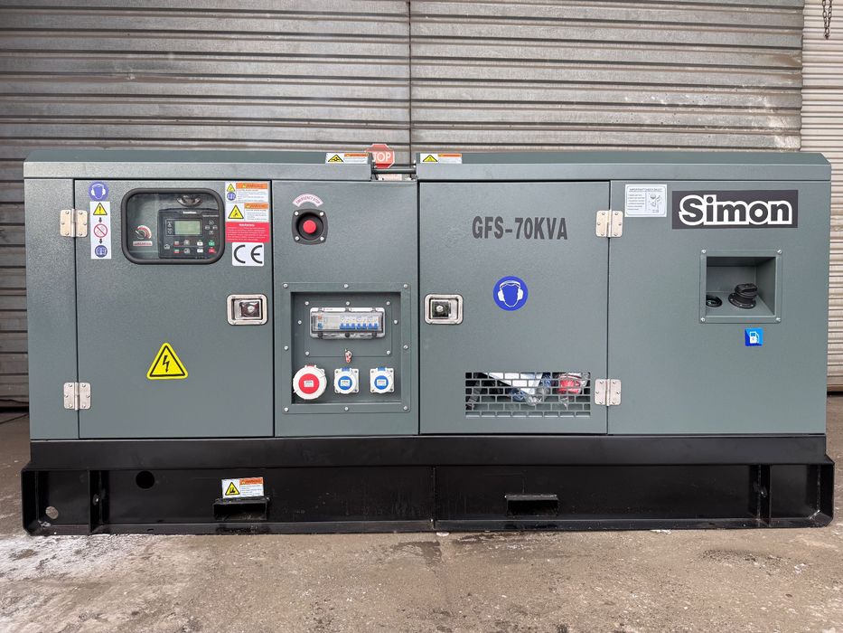 Agregat prądotwórczy SIMON 70 kVA 56 KW ATS/SZR nowy 28.000zł