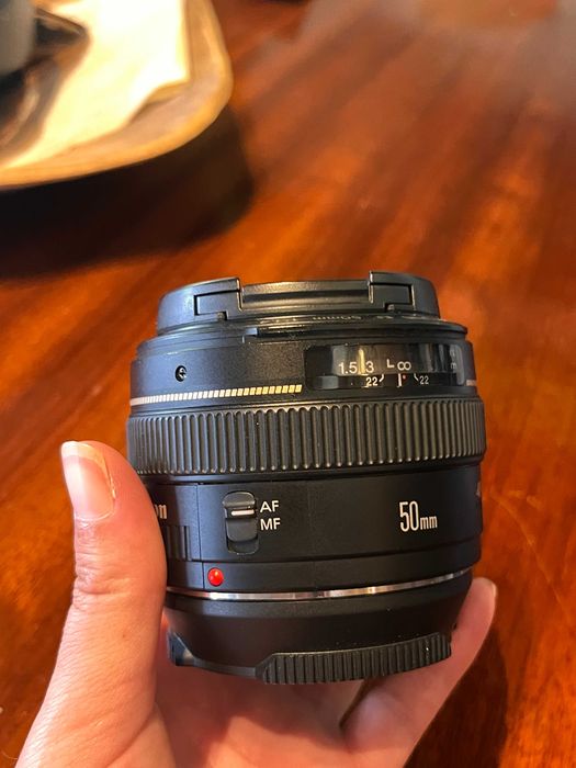 canon EF 50mm f1.4 objetiva
