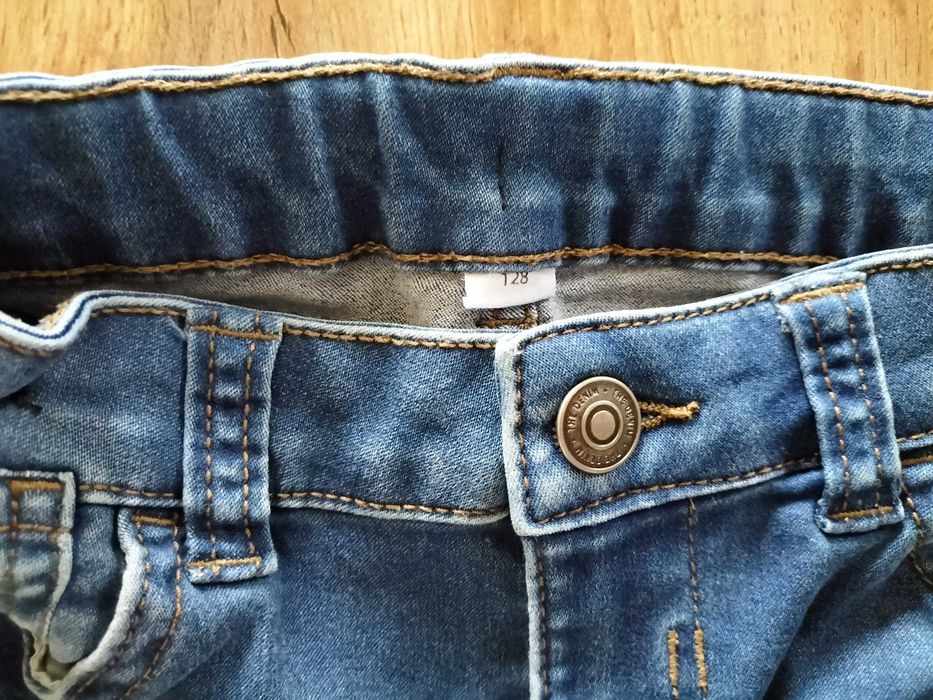 Jeansy skinny elastyczne rozm.128