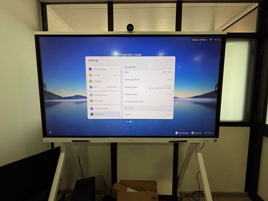 Ecrã Interativo Huawei IdeaHub S2 65" + Suporte Móvel Oficial (Como Novo)