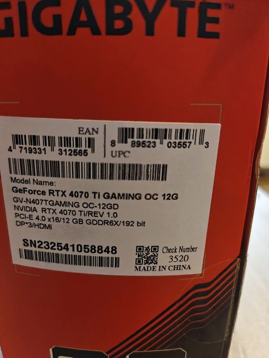 GeForce RTX™ 4070 Ti GAMING OC 12G