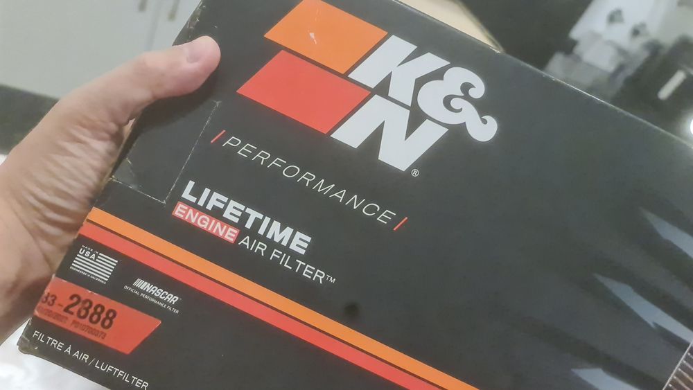 Filtros K&N NOVOS – Filtro de Ar (33-2888) + Filtro de Óleo (HP-7038)