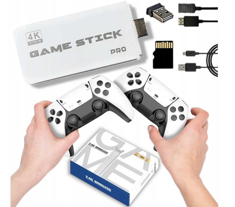 KONSOLA do gier RETRO TV Gra telewizyjna HDMI 2 pady 20000 gier