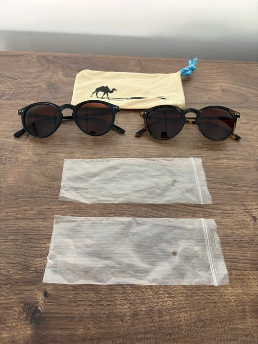 oculos de sol redondos castanhos tigresa humps optics