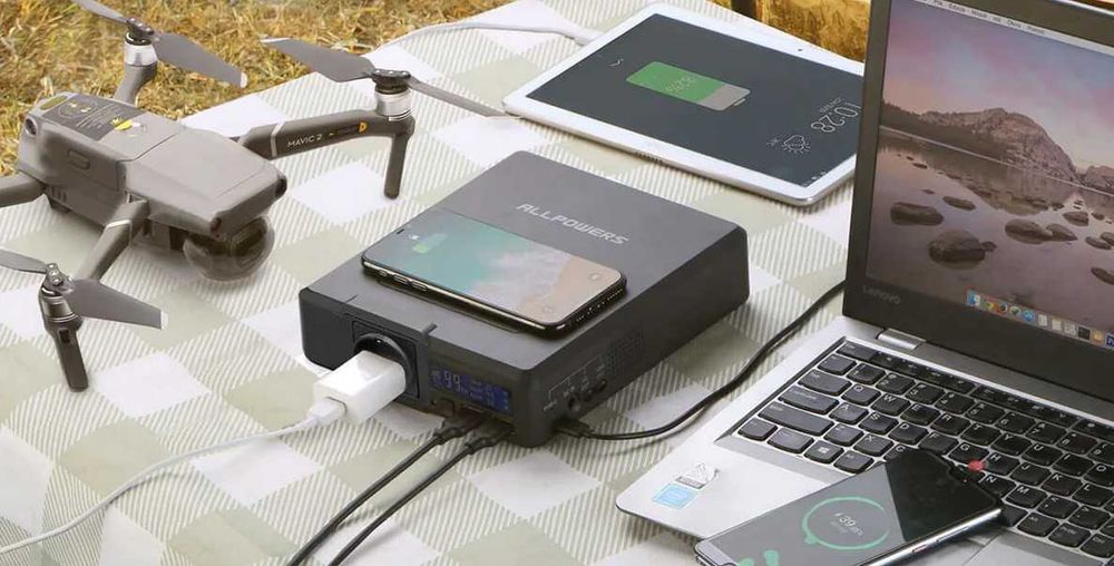 Estação Energia Portátil 200W 154Wh saída AC, USB