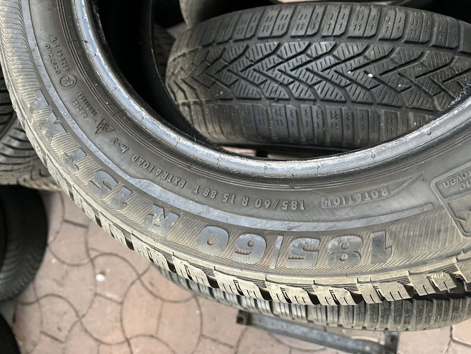Резина зима 185/60 R 15 Semperit пара ЗНИЖКА !7,5 мм!!!