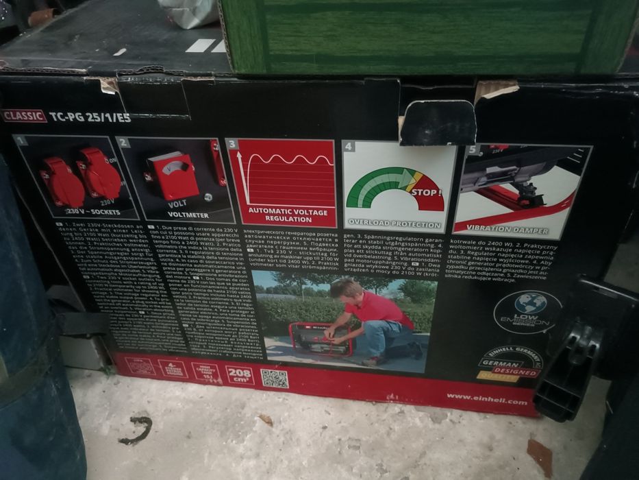Agregat prądotwórczy Einhell TC-PG 25/1/E5 – NOWY, fabrycznie zapakowany!