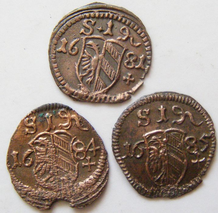monety srebrne Austro-Węgy ,Śląsk ,krajcary,denar