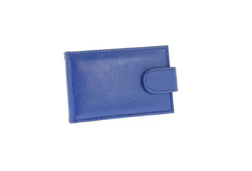 Etui na karty ID etui na dokumenty etui na wizytówki chabrowy skóra