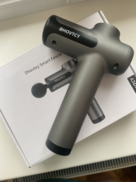 Масажер пістолетний/USB зарядка/Низький рівень шуму/4 насадки/Потужний