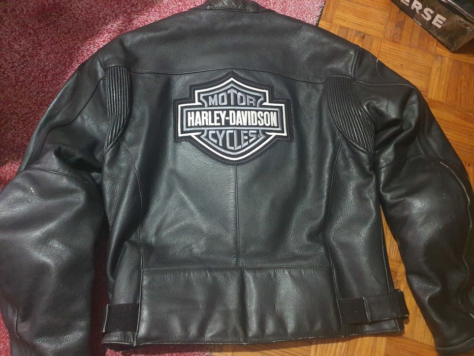 Casaco motard Bering com patch Harley Davidson tamanho M