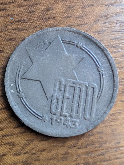 Moneta GETTO - 10 MAREK 1943 Magnez stan 2