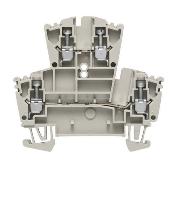 Zacisk dwutorowy weudmuller WDK 2.5 mm.
