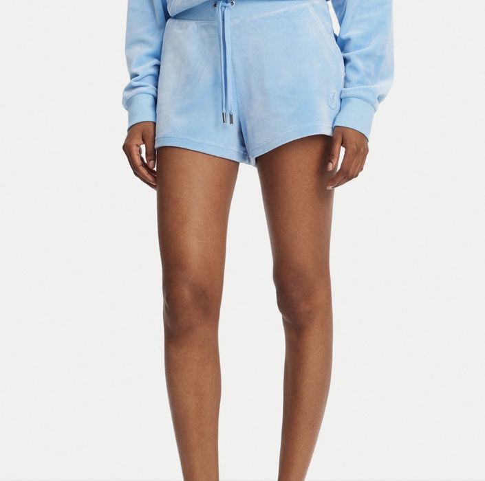 Juicy Couture блакитні велюрові шорти