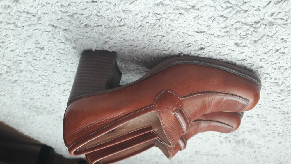 Buty na slupku skóra naturalna rozm 37