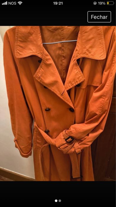 Gabardine laranja italiana