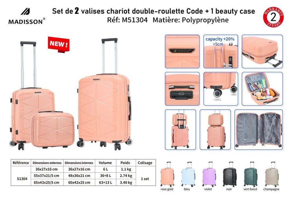 Від SNOWBALL Франція MADISON 51304 валізи чемоданы ручна поклажа