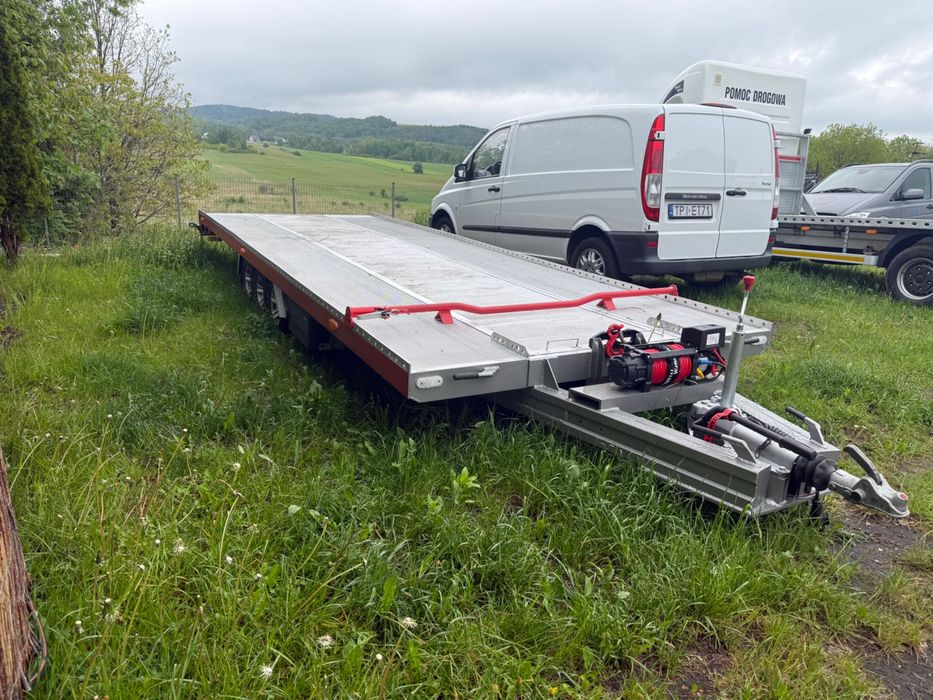 BFZ Przyczepa 3 osie, 3.5T DMC, wciągarka, zamiana