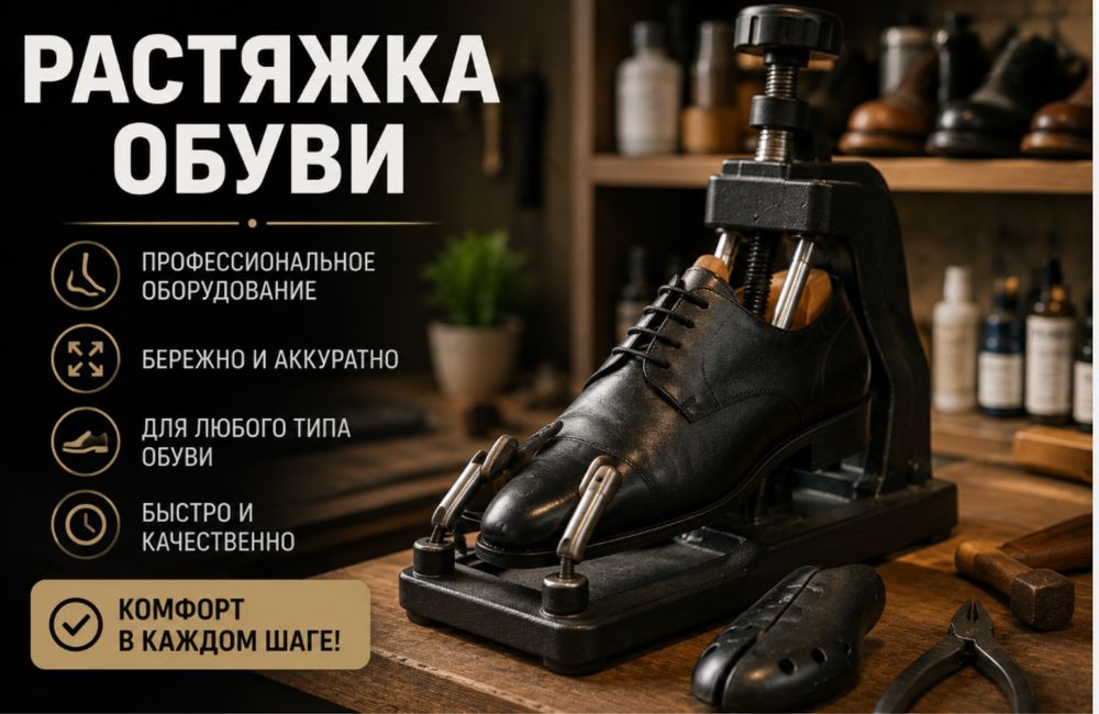 Растяжка обуви.