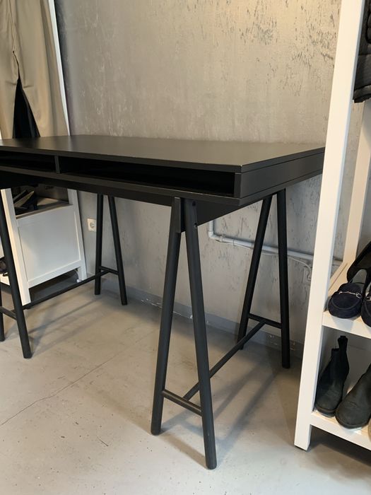 Ikea biurko czarne