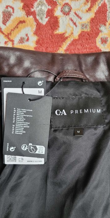 Skórzana kurtka męska rozmiar M, -50% z metki!