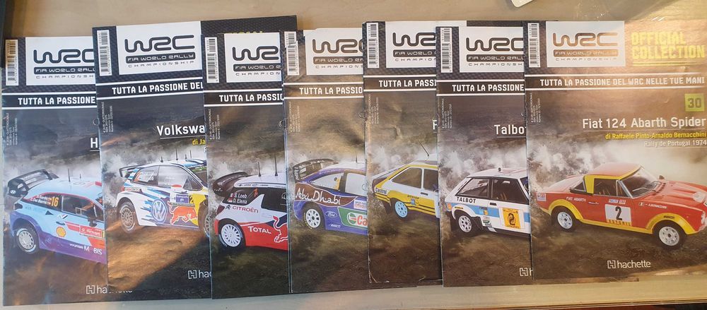 zeszyty/ksiazeczki Hachette Italy- Official collection WRC 1/24