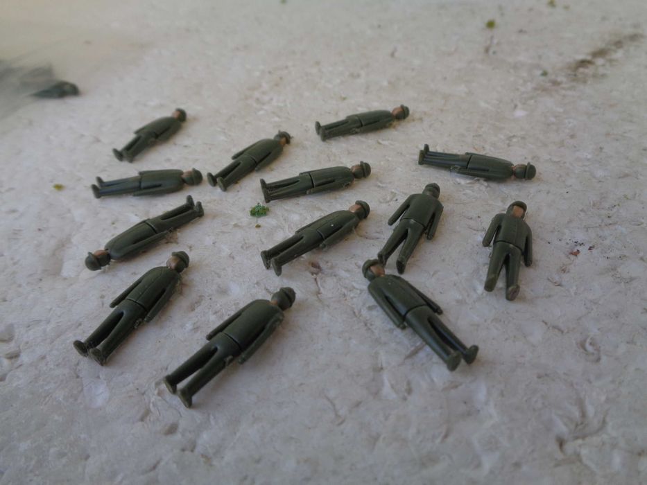 1:87 Lote de 10 bonecos soldados