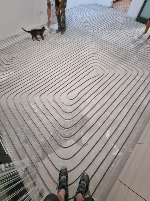 Frezowanie pod ogrzewanie podłogowe