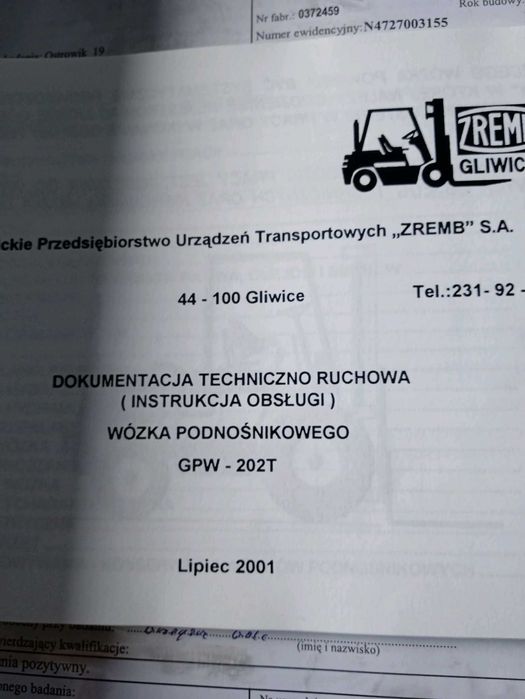 Wózek widłowy terenowy
