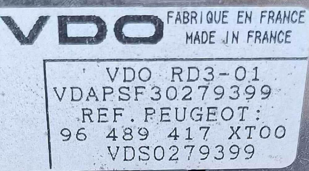 Rádio / Auto Rádio 96489417XT00 - CITROËN C3 I