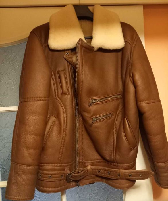 Cudny ekskluzywny kożuch męski w stylu Rambo. Tylko