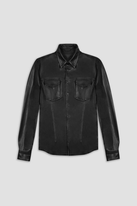 Boda Skins - Leather Shirt / Koszula Skórzana (Skóra Owcza) Biker - L