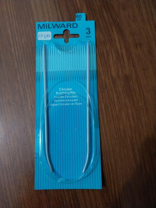 2 pares agulhas de tricotar 3mm