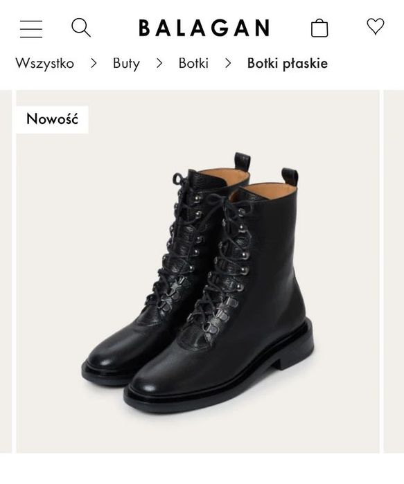 Botki skórzane Balagan