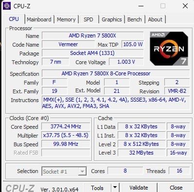 komputer gamingowy 7 5800x 3060 ddr4 32gb