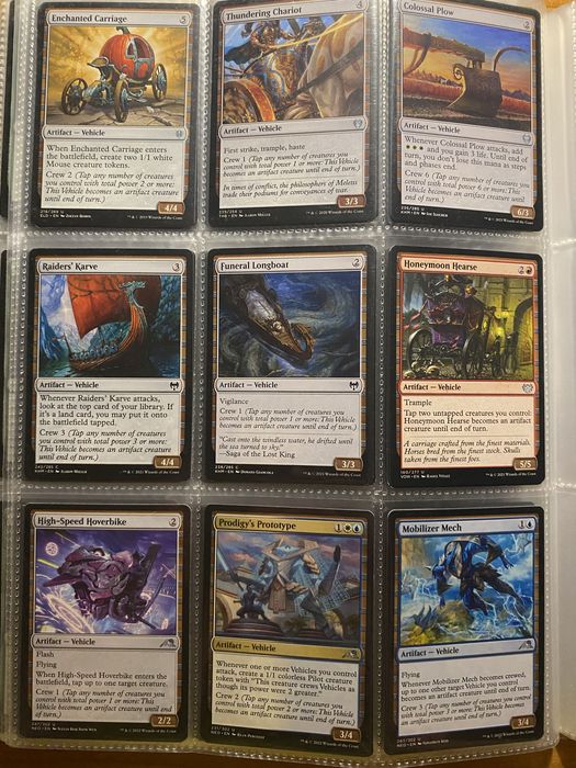 Vehicle kolekcja 48 kart magic the gathering kazda inna