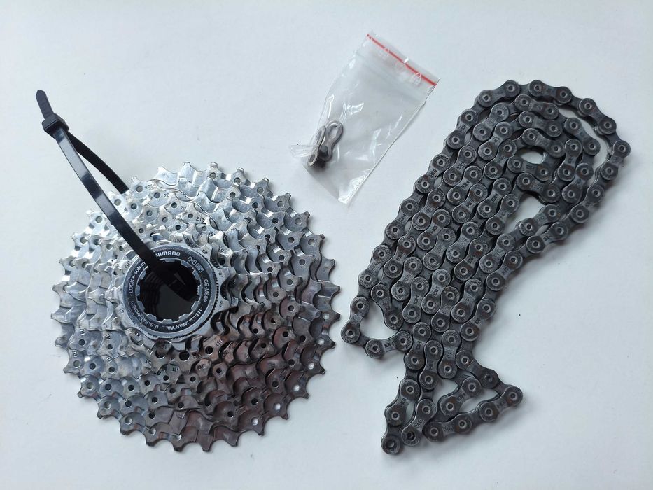 Kaseta Shimano Deore LX CS-M580 | 11-32T + Łańcuch HG73 + Spinka