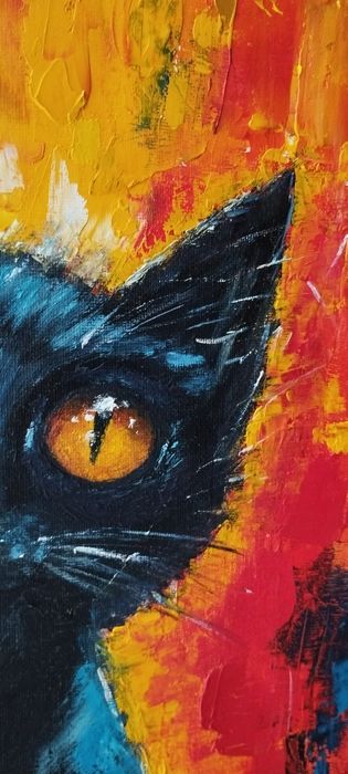 Картина олією "Котик"